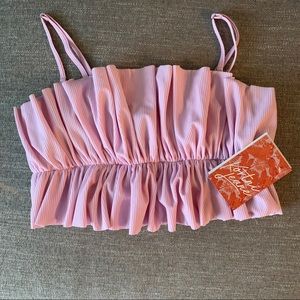 Kortni Jeane Oversized Ruffle Top